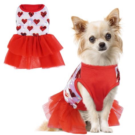 Pumyporeity Tutu Skirt For Small Medium Girl Dogs Sweet Dog Princess