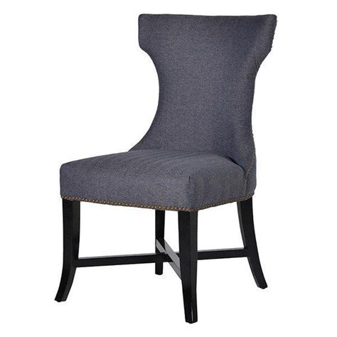 Blue Grey Herringbone Dining Chair Modish Living Dining Chairs