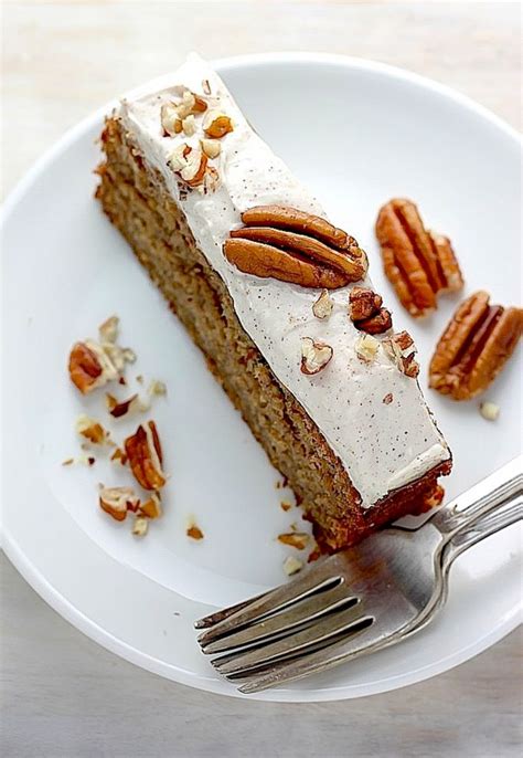 Skinny Banana Cake With Maple Frosting Baker By Nature