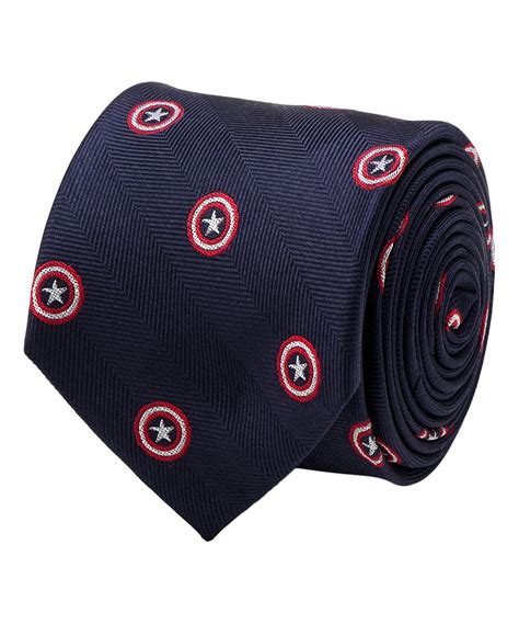 Cufflinks Inc Captain America Navy Silk Tie Zulily Navy Tie Blue