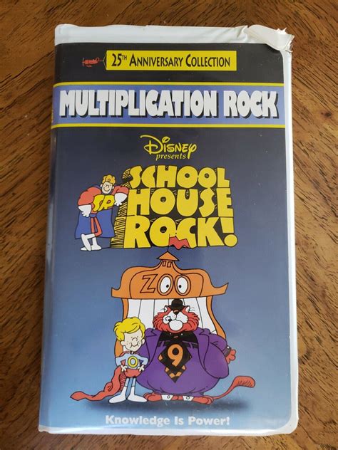 Schoolhouse Rock Multiplication Rock Vhs 1998 Clam Shell