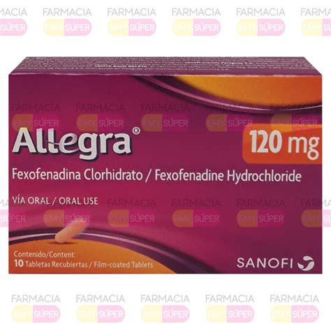 Allegra 120 Mg 10 Tb Farmacia Emy