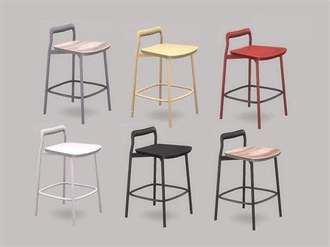 Ung999s Kitchen Anukoi Barstool Bar Stools Sims 4 Cc Furniture