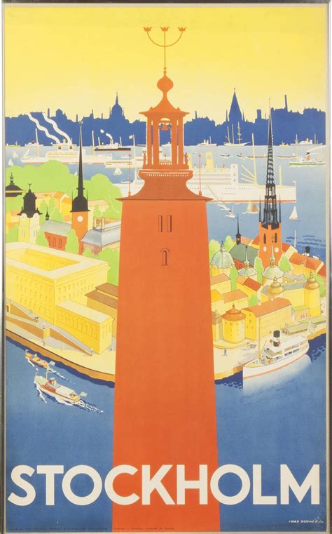 Stockholm Vintage Travel Poster | Cottone Auctions