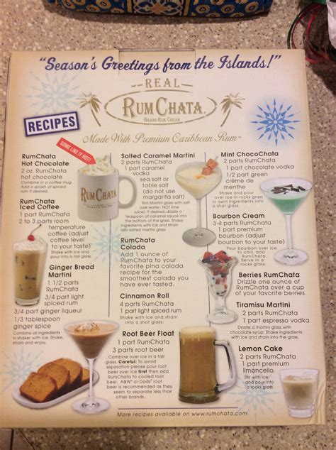 Learn more about rum chata in the drink dictionary!. Rum Chata recipes | Drinks | Pinterest | Rum, Recipes and ...