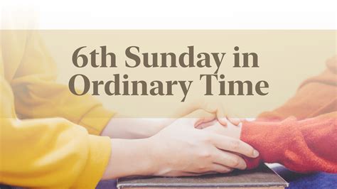 6th Sunday In Ordinary Time Year A