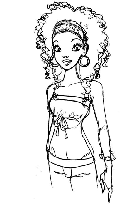 Https://tommynaija.com/coloring Page/african American Barbie Coloring Pages