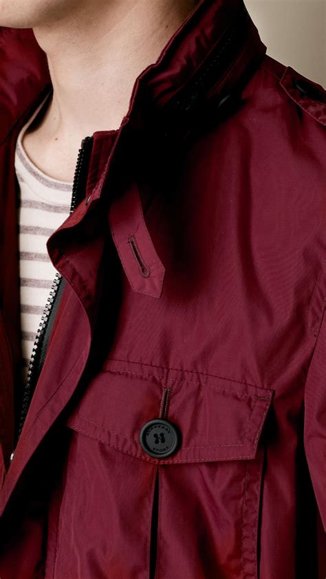 Lyst Burberry Brit Heritage Field Jacket In Red For Men