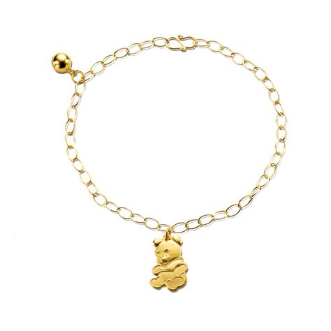Poh Heng Jewellery Disney Baby Pooh Delight Anklet Online Exclusive