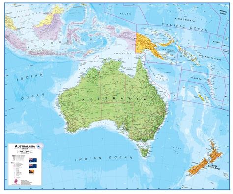 Map Of Australia And New Zealand Australia New Zealand Map Australia