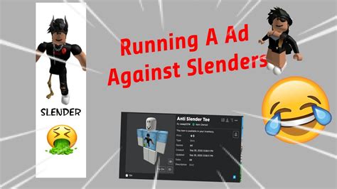 Running A Roblox Ad Against Slenders Youtube