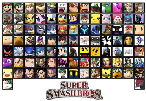 Fan Made New Super Smash Bros 4 Roster By Shadarkness On Deviantart