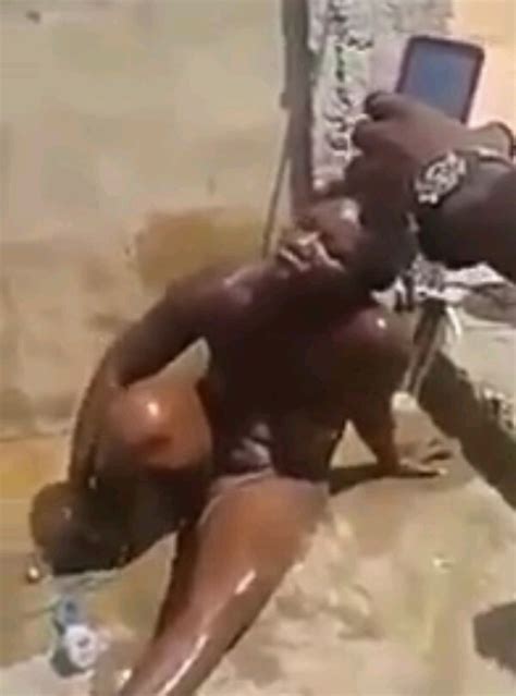 Lady Caught Stealing Handbag Beaten Stripped Unclad By Angry Mob