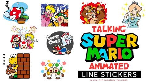 Even More Super Mario Animated Stickers Line Sticker Showcase Youtube