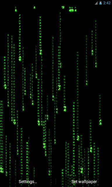 Matrix Live Wallpaper Get The Real Feel Android Forums