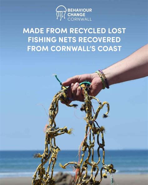 Behaviour Change Cornwall Ghost Net Bracelets