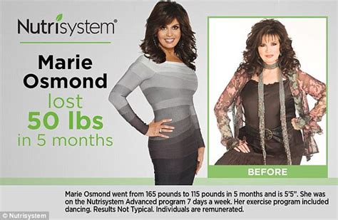 Marie Osmond Shares Diet Tips After Shedding 50lbs Daily Mail Online