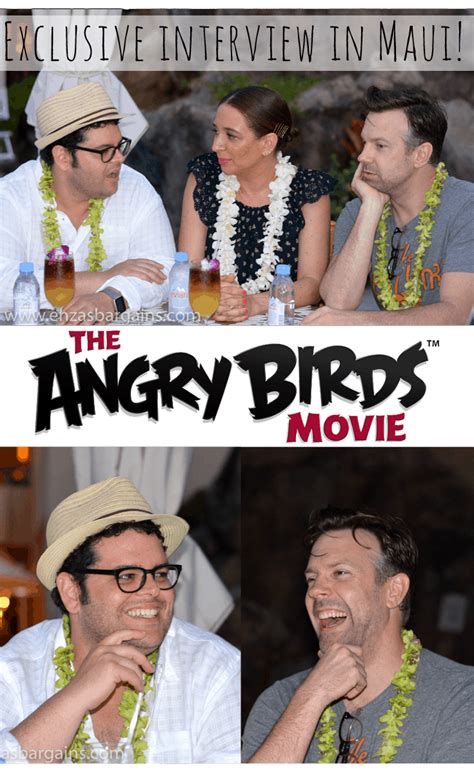 Angry Birds Movie Interview With Jason Sudeikis Josh Gad And Maya