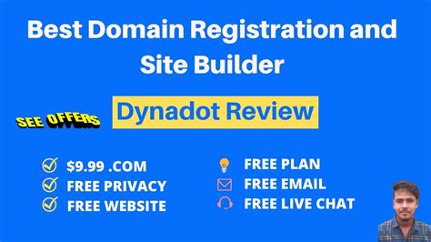 Dynadot Review 2022 Get Domain Name And Free Site Builder YouTube