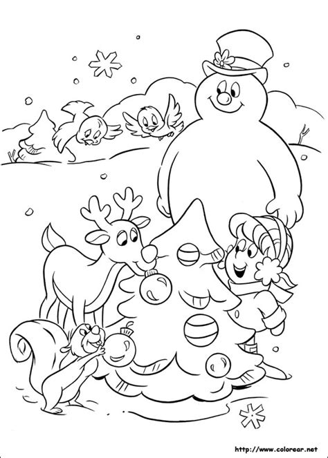Dibujos Para Colorear De Frosty El Mu Eco De Nieve