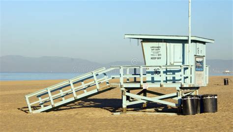 California Lifeguard Stand On The Beach Stock Image Image Of Sand