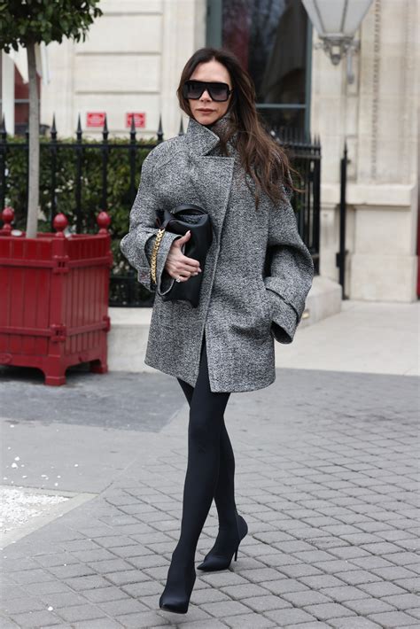 Victoria Beckham Embraced The No Pants Trend In A Coat That Ll Be Everywhere Next Winter Glamour