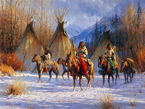 Wallpaper X Px American Art Artwork Indian Native Painting People Warrior