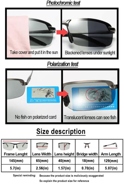 Yimi Polarized Photochromic Driving Z87 Sunglasses For Men Women Day And Night For Sale Online