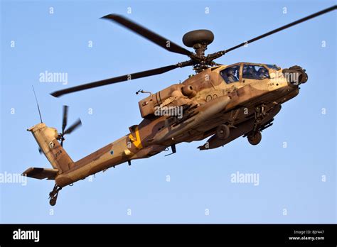 Israeli Air Force Apache Ah 64d Longbow In Flight Stock Photo Alamy