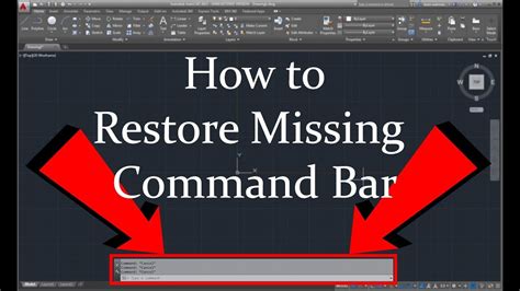 How To Restore Missing Command Bar In Autocad 2017 Digitalknowledge