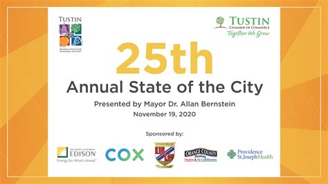 25th Annual Tustin Mayoral State Of The City Address Tustin Chamber