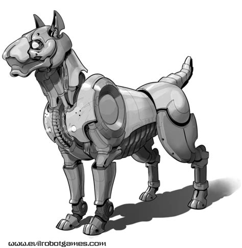 Guard Dog Robot By Baranyatamas On Deviantart Robot Animal Dog Robot