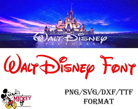 Walt Disney Font Svg Png Dxf Ttf Format Font Svg Png Dxf Ttf