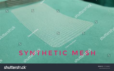 Synthetic Mesh Used Surgical Repair Hernia Stock Photo 1277398867