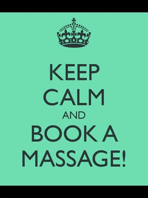 Keep Calm Massage Therapy Massage Marketing Massage