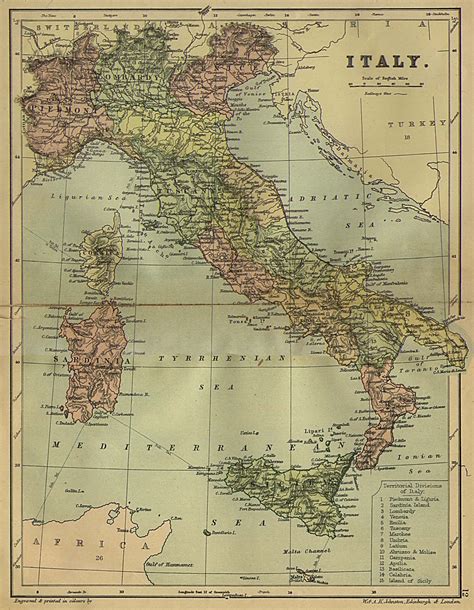 Italy Map Map Old Maps