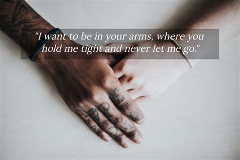 I Want To Be In Your Arms Where You Hold Me Quote