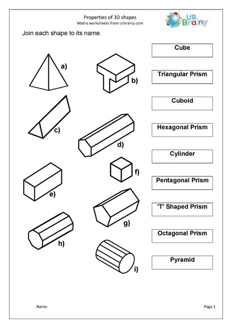 Properties Of 3d Shapes Geometry Shape By