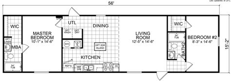 Hallsburg 16 X 56 849 sqft Mobile Home | Mobile home floor plans, Mobile home, Remodeling mobile ...