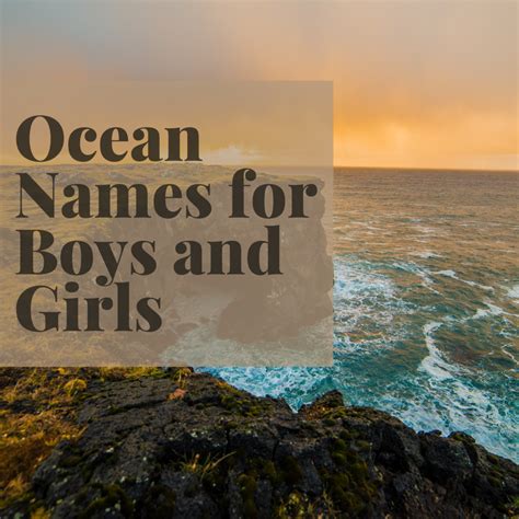300 Baby Names Inspired By The Ocean And Water Wehavekids