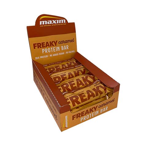 Maxim Protein Bar Freaky Caramel 12x55g Maxim Sportvoeding