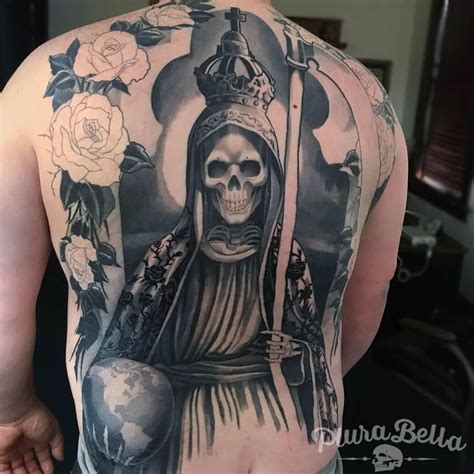 It's a widely misunderstood faith. KORE FLATMO | Santa muerte prayer, Grey tattoo, Picture ...