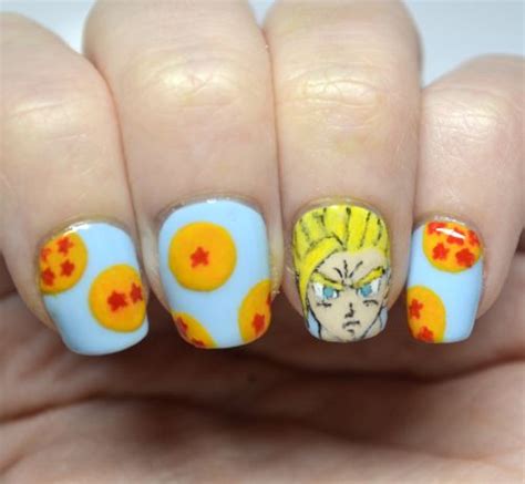 Come get your nails done at the asmr acrylic nail salon! Dragon Ball Z nails! | Dragon ball z, Nails, Dragon ball