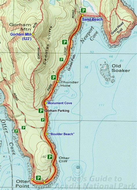 Ocean Path Hiking Guide Joes Guide To Acadia National Park