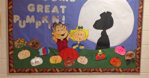 My Fall Bulletin Board Its The Great Pumpkin Charlie Brown