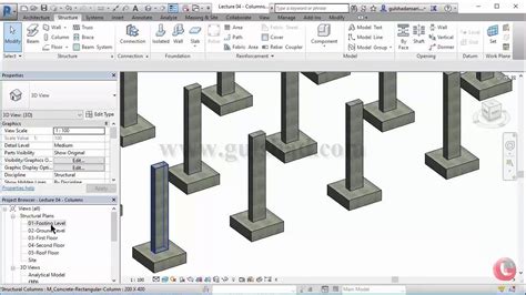 05 Create Concrete Footing Autodesk Revit Structure Full Tutorials
