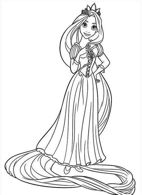 rapunzel coloring pages | Only Coloring Pages