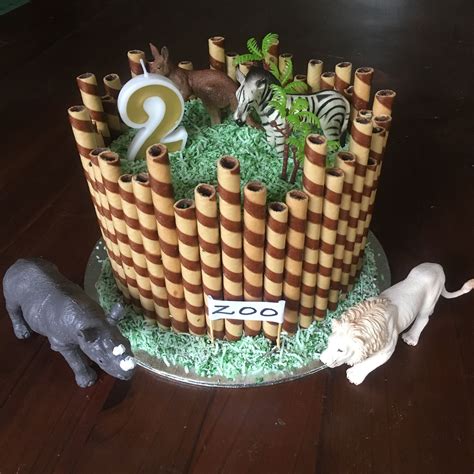 Zoo Cake Safari Birthday Cakes Zoo Cake Animal Birthday Cakes