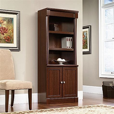 Sauder Palladia Select Cherry Storage Open Bookcase 412019 The Home Depot