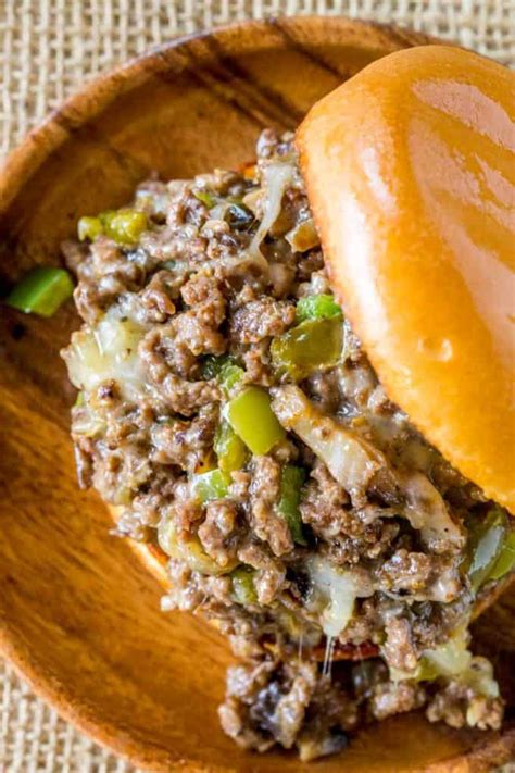 I made these because i love philly cheese steak sandwiches but i can never get the roast beef just right. Philly Cheese Steak Sloppy Joes - Dinner, then Dessert